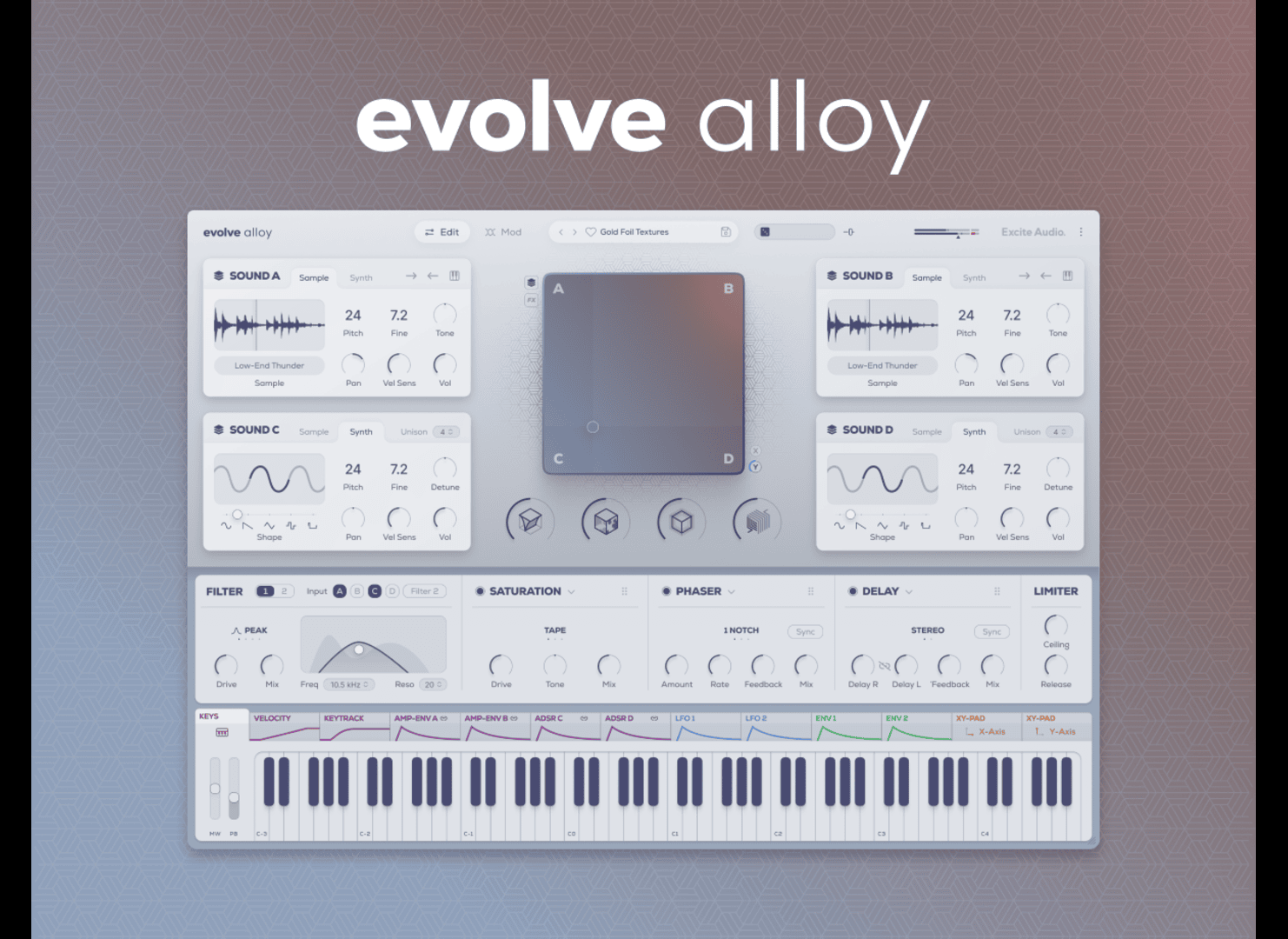 Excite Audio Evolve Alloy Introduces a Metal-Inspired Sound Engine